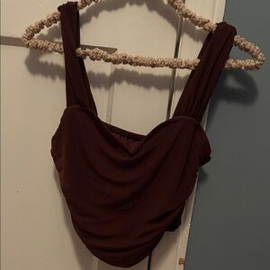 Elegant Burgundy Women's Top